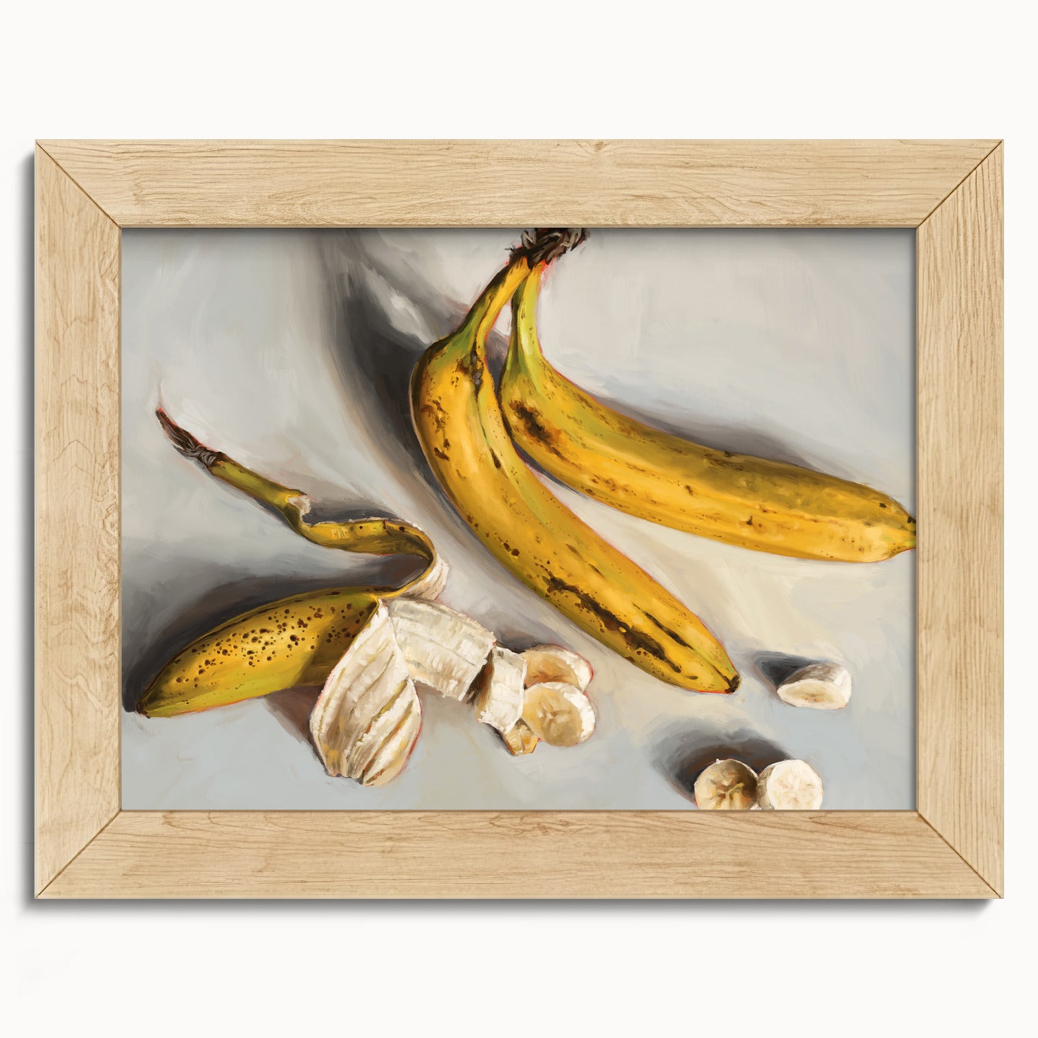 "Bananas" by Catherine Hébert - Bananas Still Life Fine Art Print - 5"x7" size