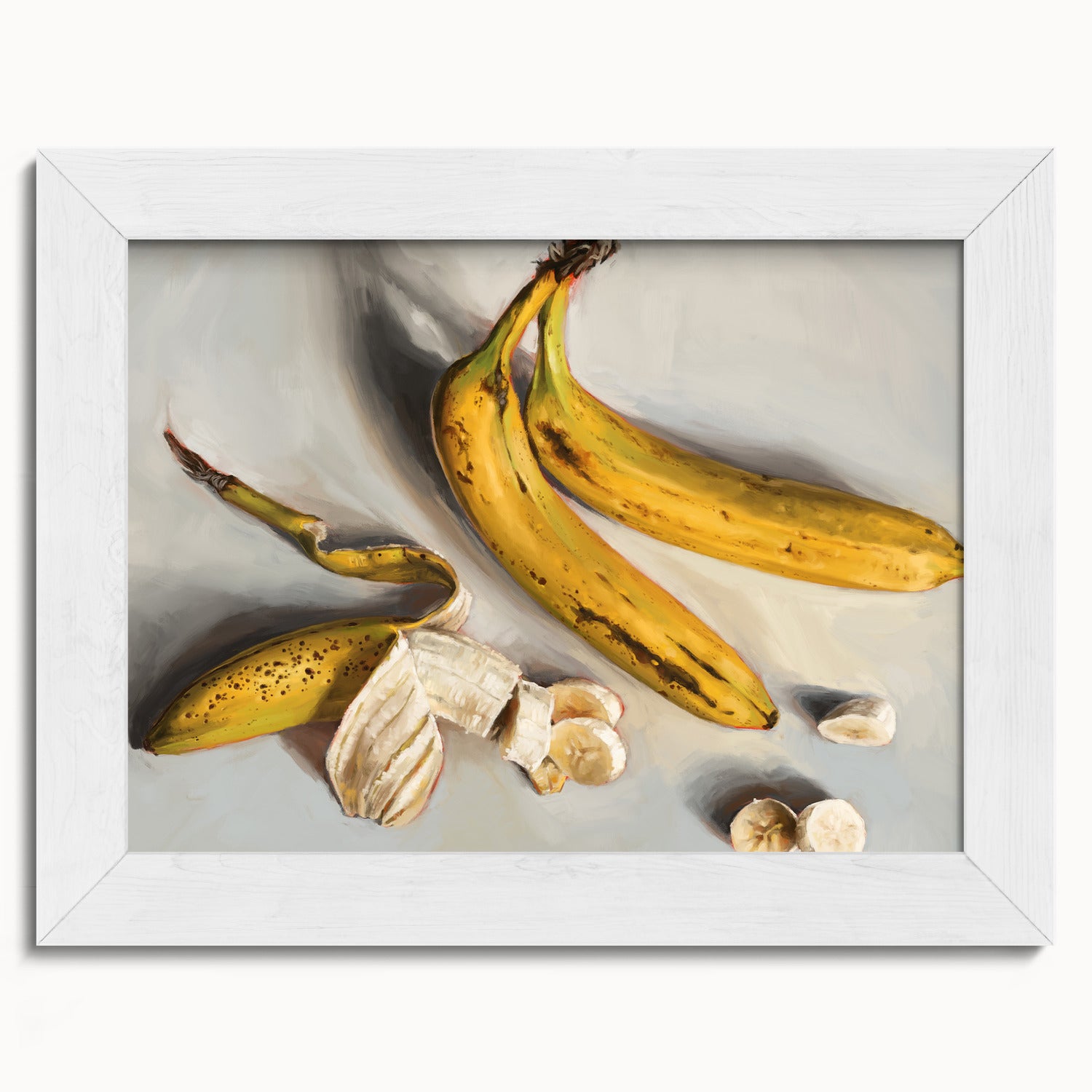 "Bananas" by Catherine Hébert - Bananas Still Life Fine Art Print - 5"x7" size
