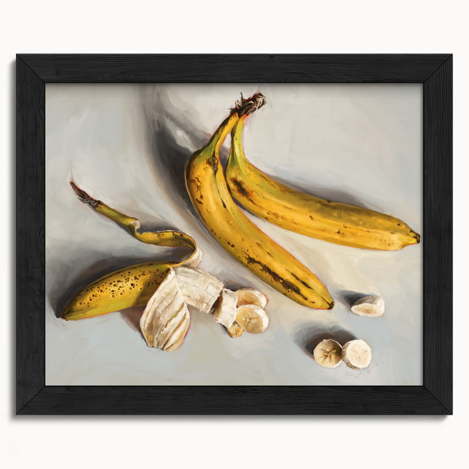 "Bananas" by Catherine Hébert - Bananas Still Life Fine Art Print - 8"x10" size