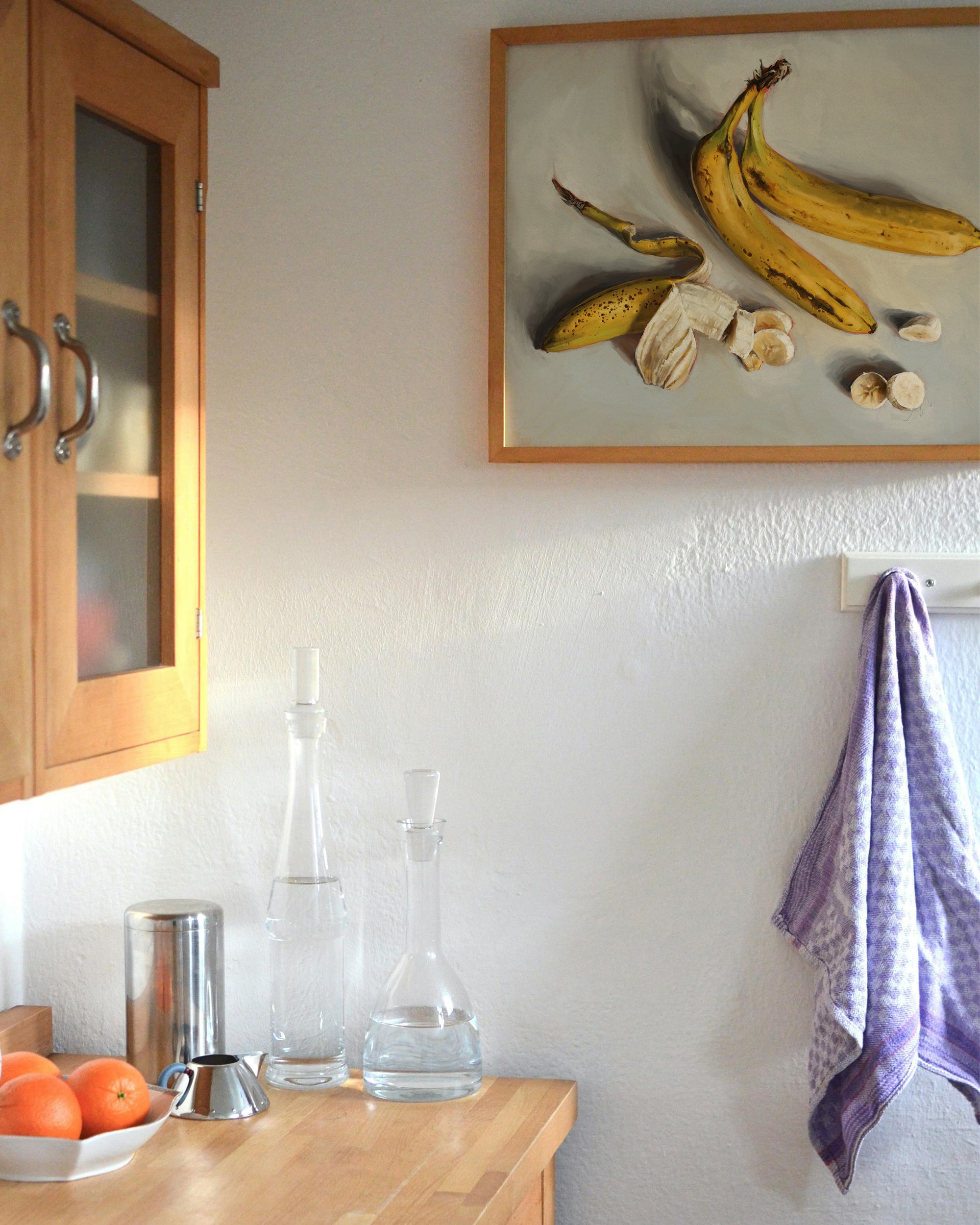 "Bananas" by Catherine Hébert - Bananas Still Life Fine Art Print