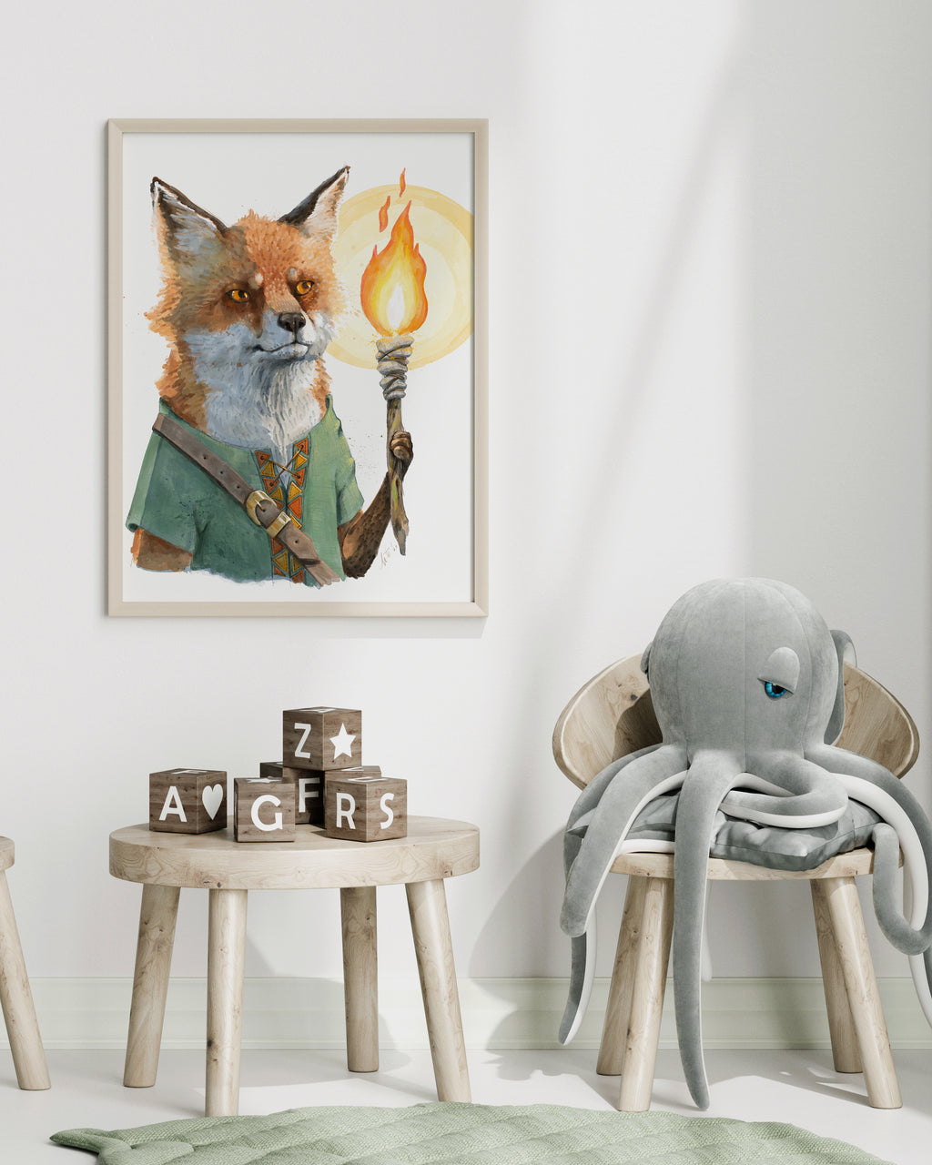 "The Luminous Vulpine" by Catherine Hébert - Watercolour Fox Fine Art Print