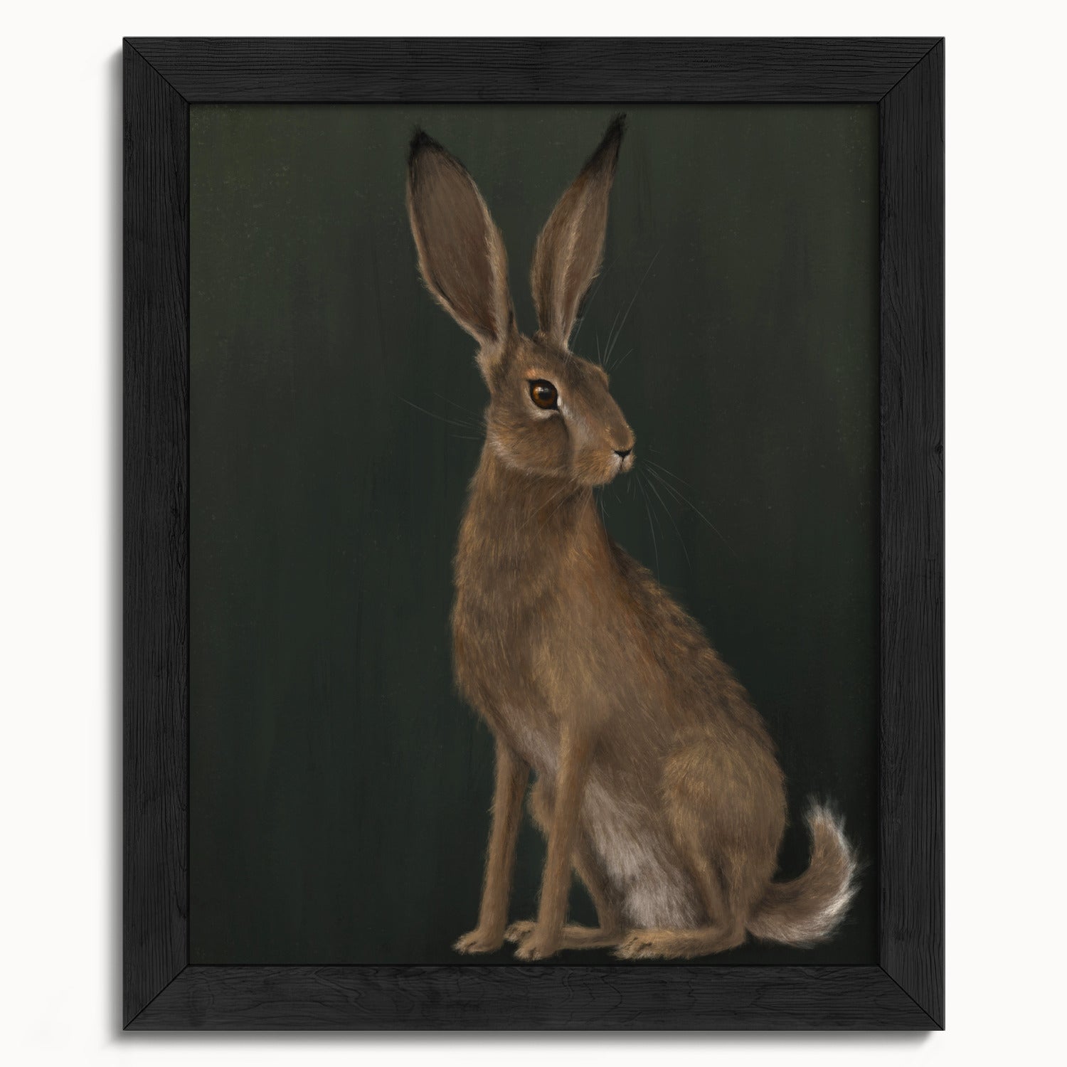 "The Hare" by Catherine Hébert - Woodland Hare Fine Art Print - 8"x10" size