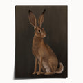 « The Hare - Brown Edition » par Catherine Hébert - Impression d'art Woodland Hare - Édition brune - Format 5"x7"