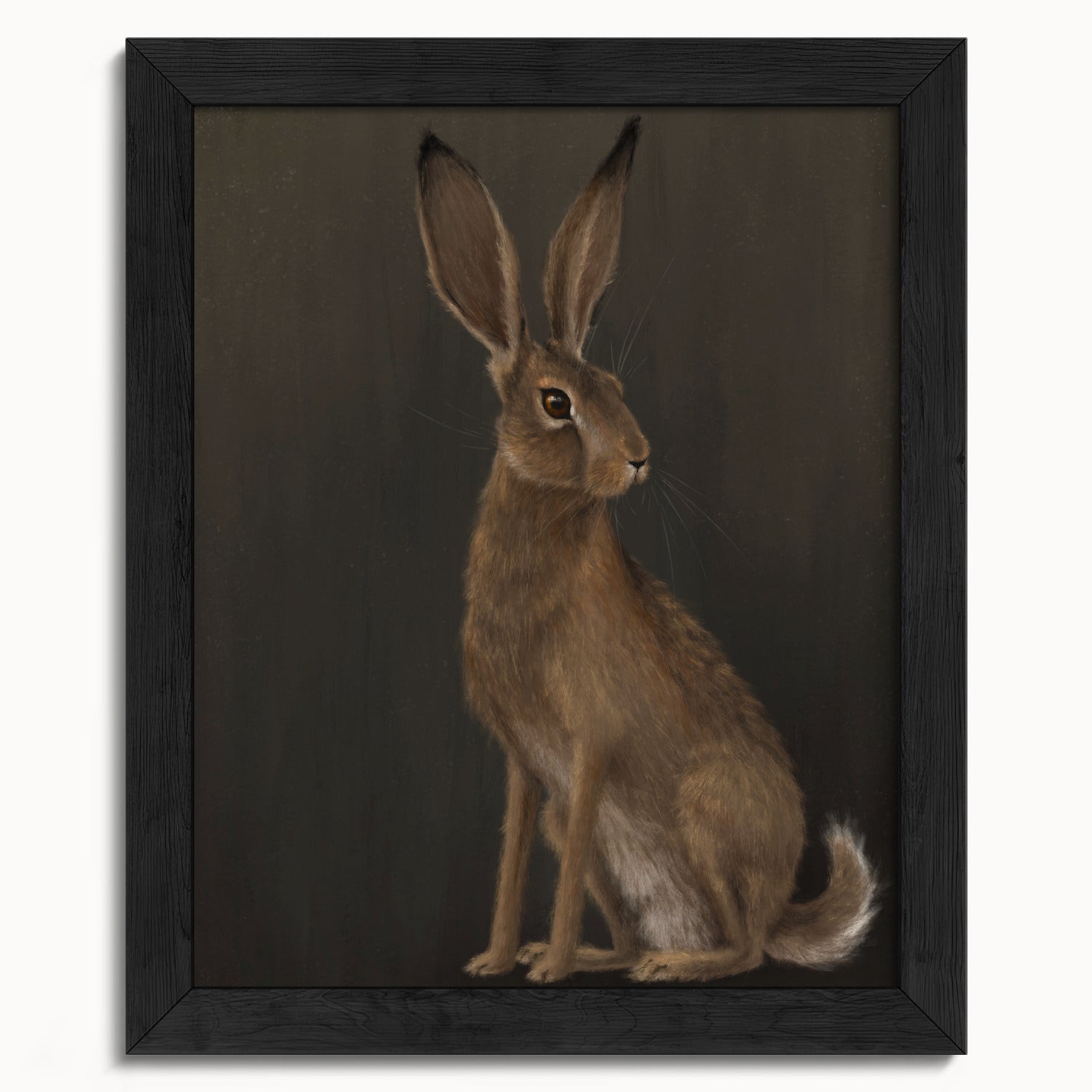 "The Hare - Brown Edition" by Catherine Hébert - Woodland Hare Fine Art Print - Brown Edition - 8"x10" size