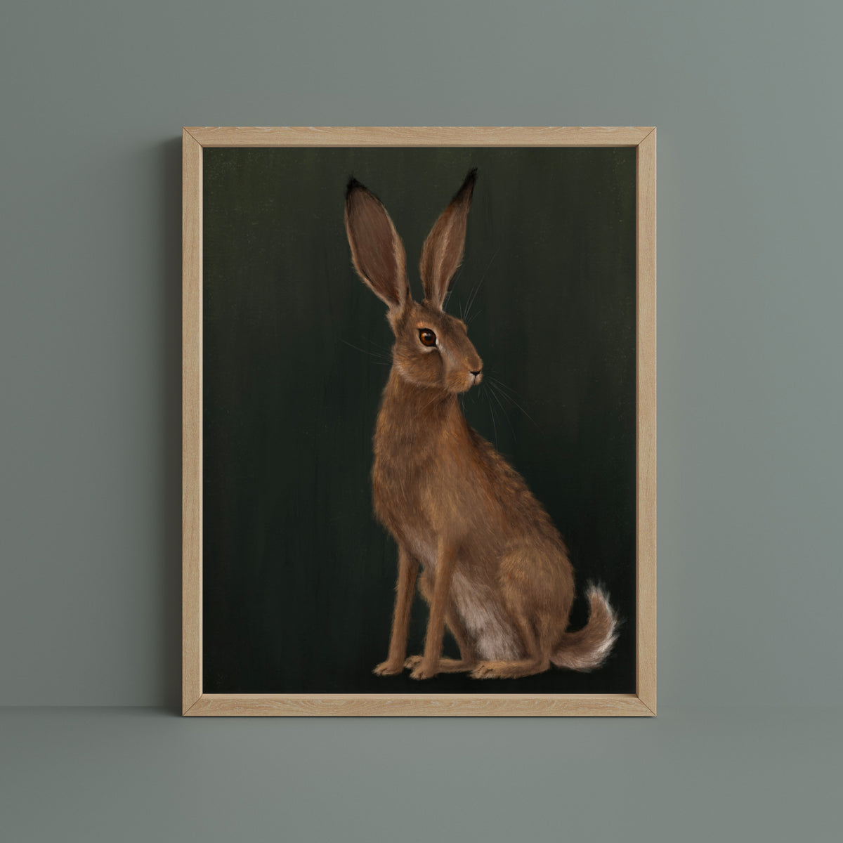 "The Hare" by Catherine Hébert - Woodland Hare Fine Art Print