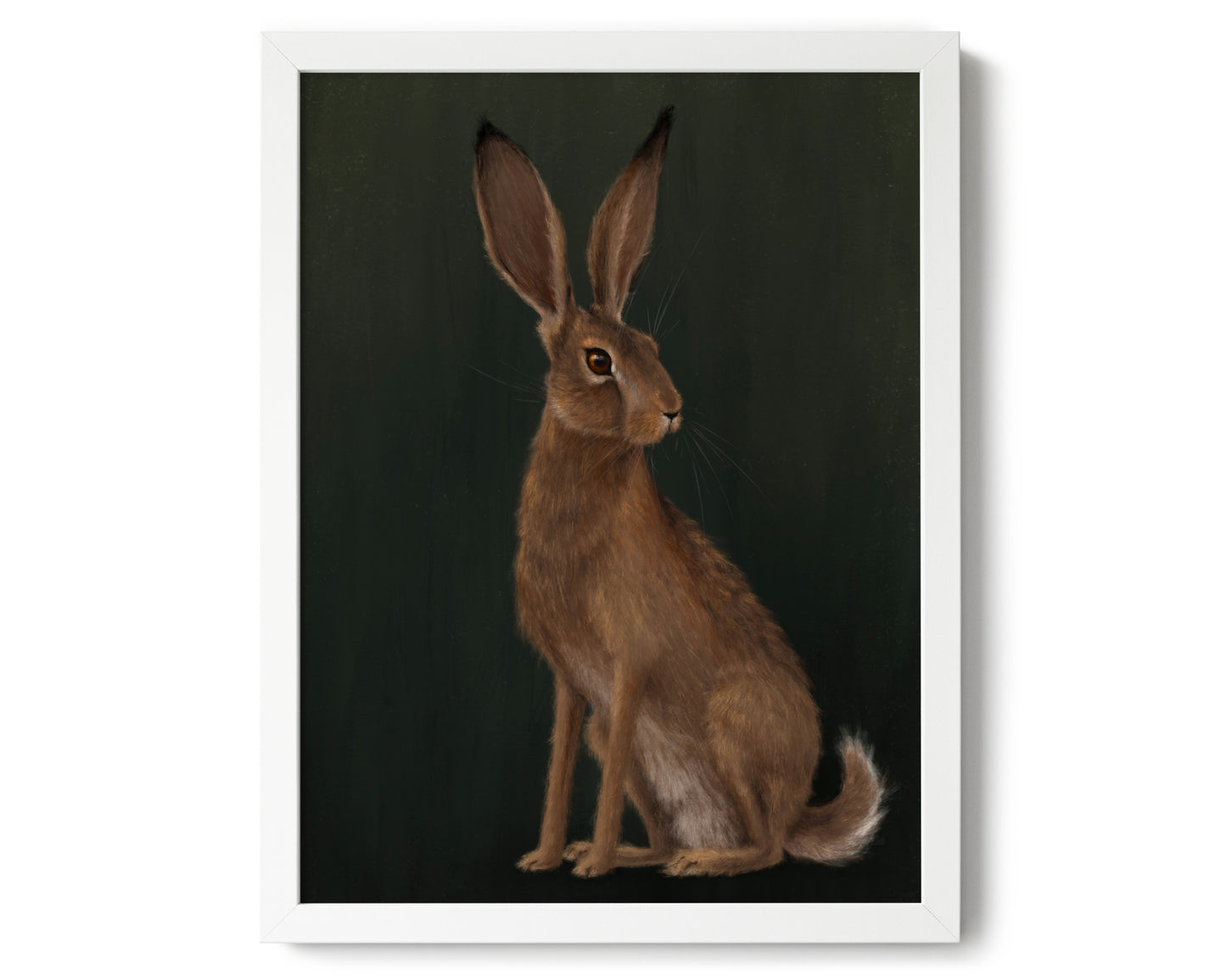 "The Hare" by Catherine Hébert - Woodland Hare Giclée Art Print - 12"x16" size