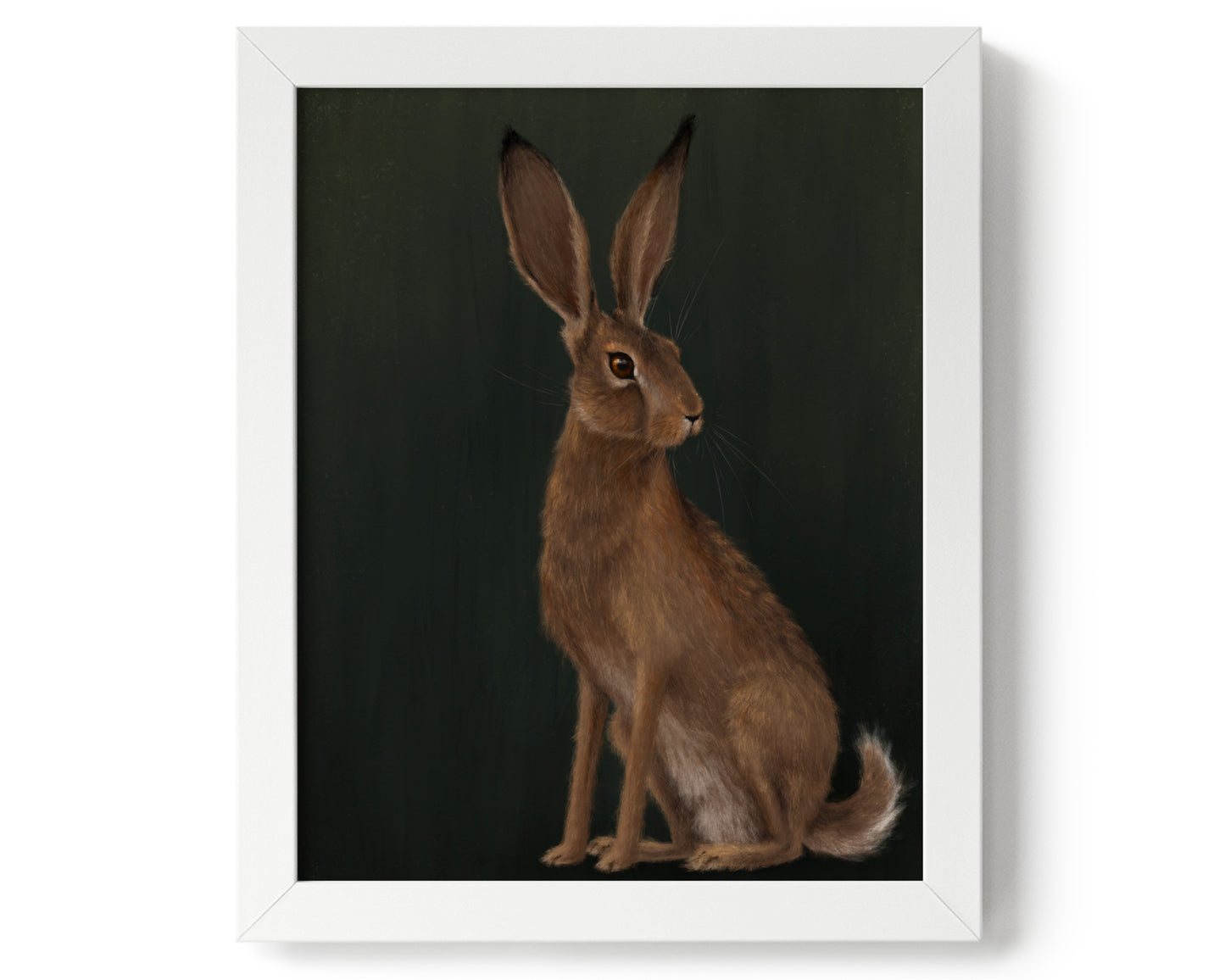 "The Hare" by Catherine Hébert - Woodland Hare Giclée Art Print - 0"x0" size