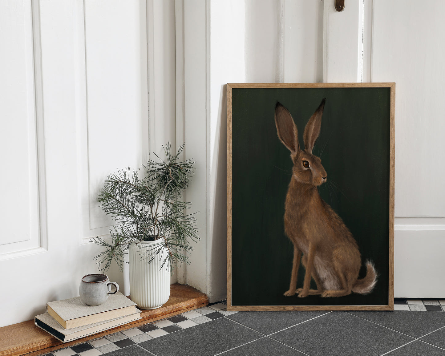"The Hare" by Catherine Hébert - Woodland Hare Giclée Art Print