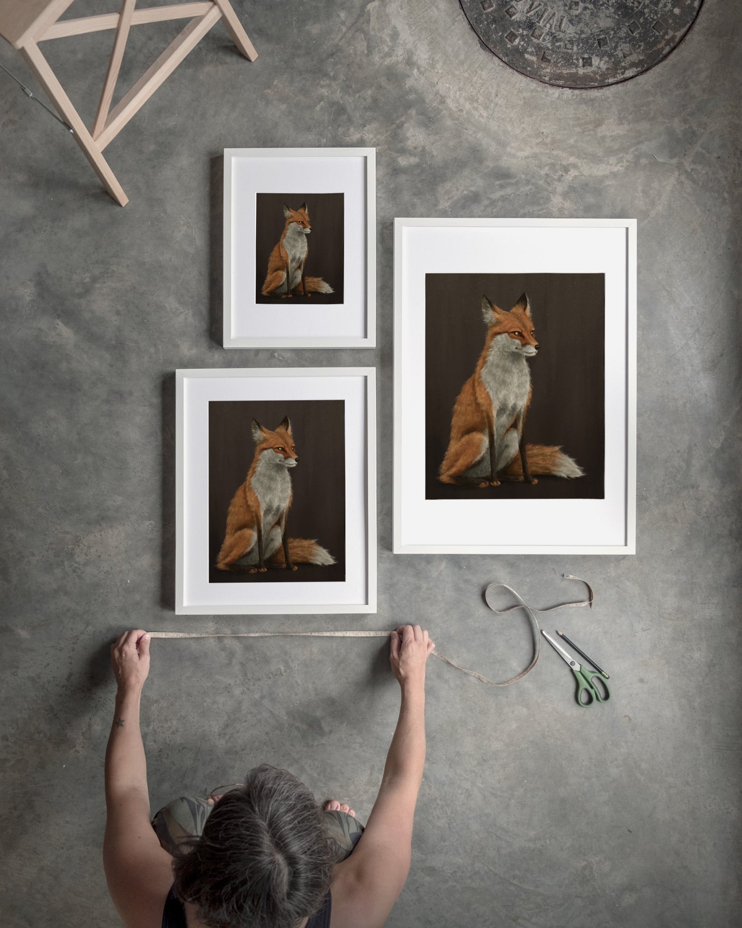 "The Woodland Fox - Brown Edition" by Catherine Hébert - Red Fox Giclée Art Print - Brown Edition