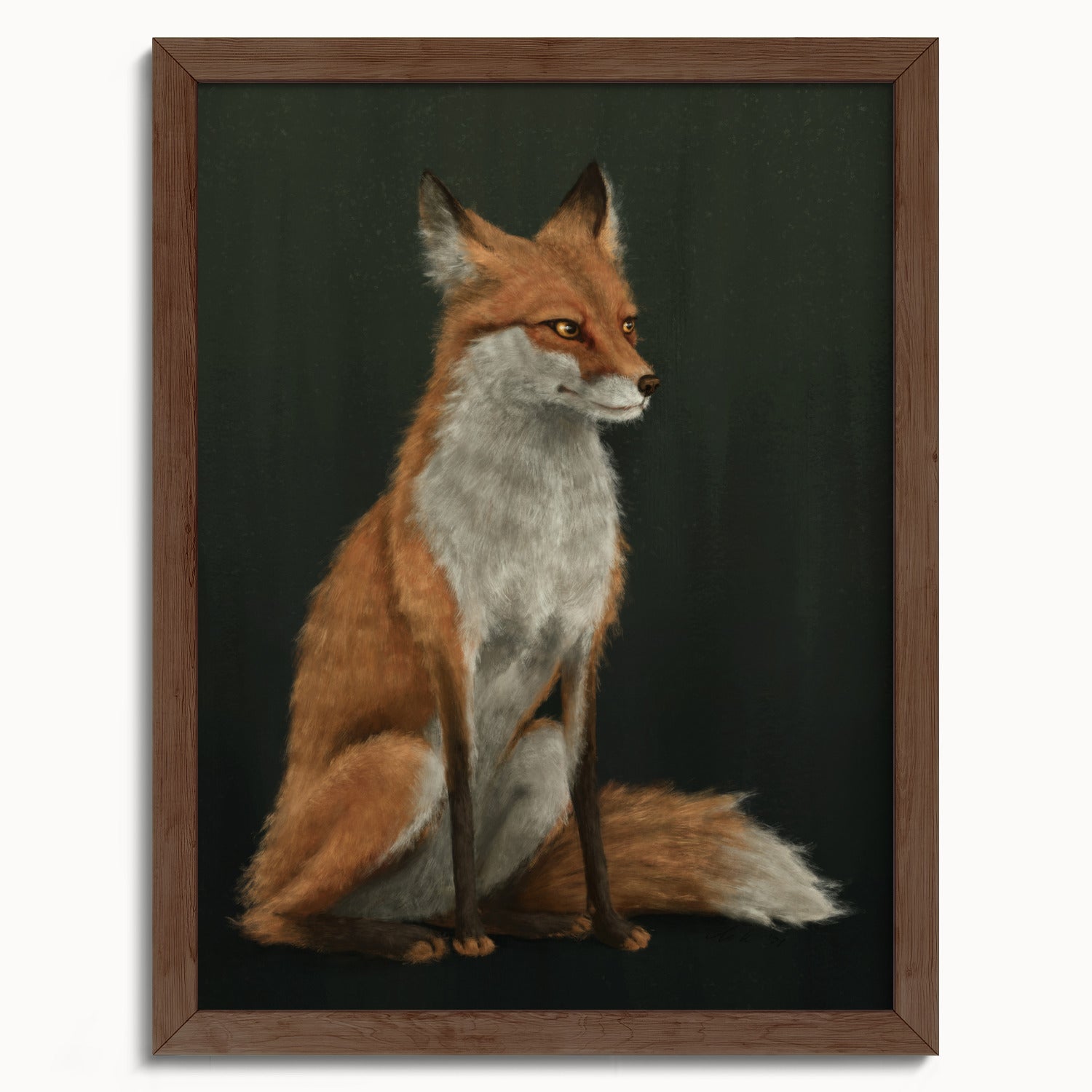 "The Woodland Fox" by Catherine Hébert - Red Fox Fine Art Print - 12"x16" size