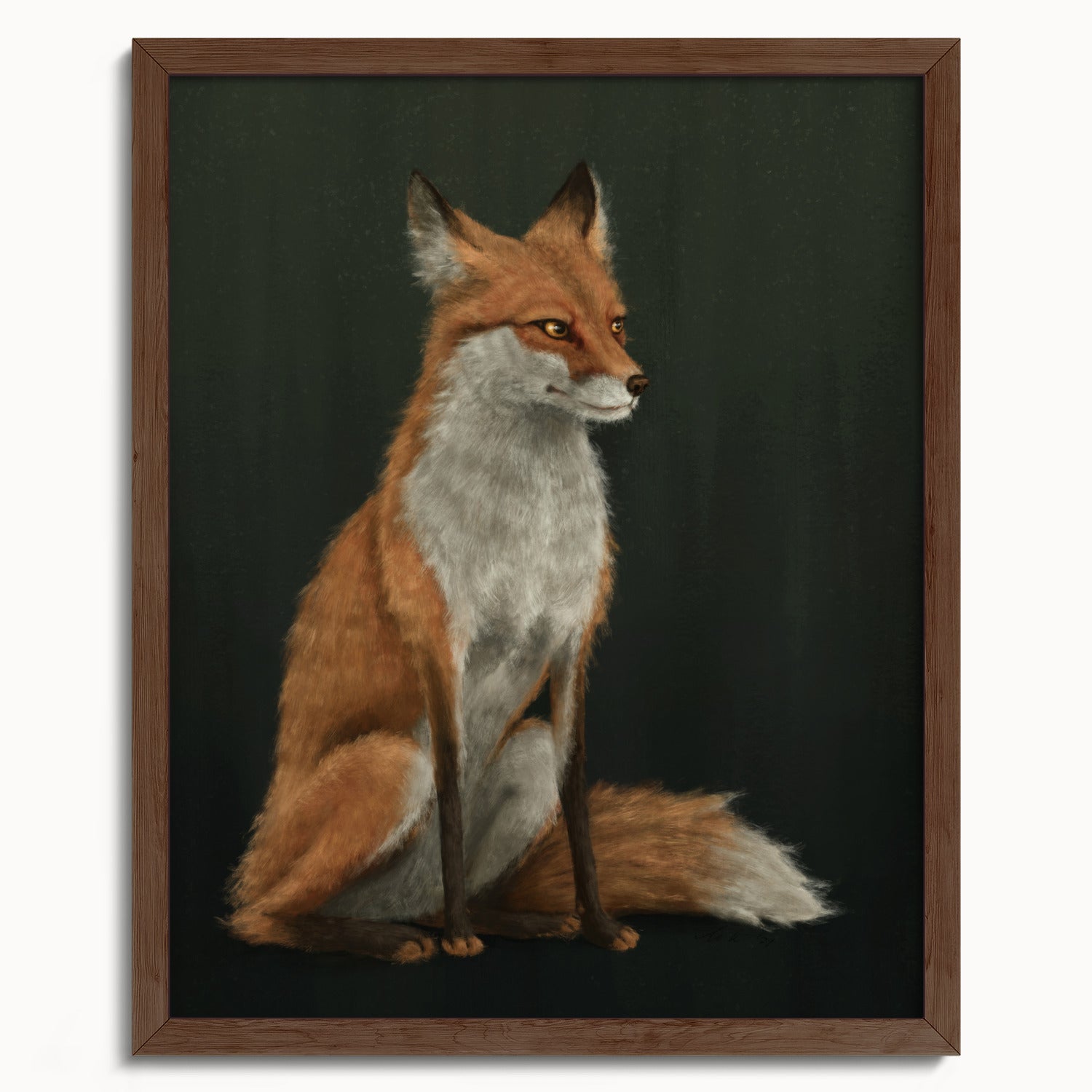 "The Woodland Fox" by Catherine Hébert - Red Fox Fine Art Print - 16"x20" size
