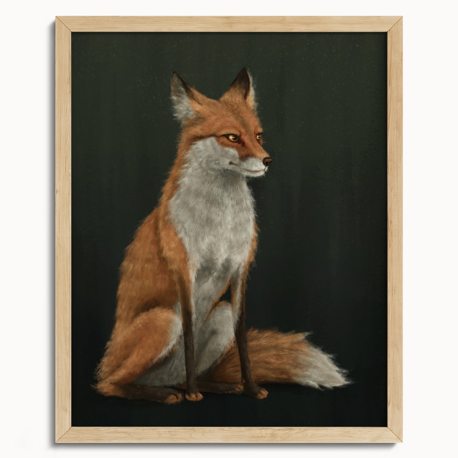 "The Woodland Fox" by Catherine Hébert - Red Fox Fine Art Print - 16"x20" size