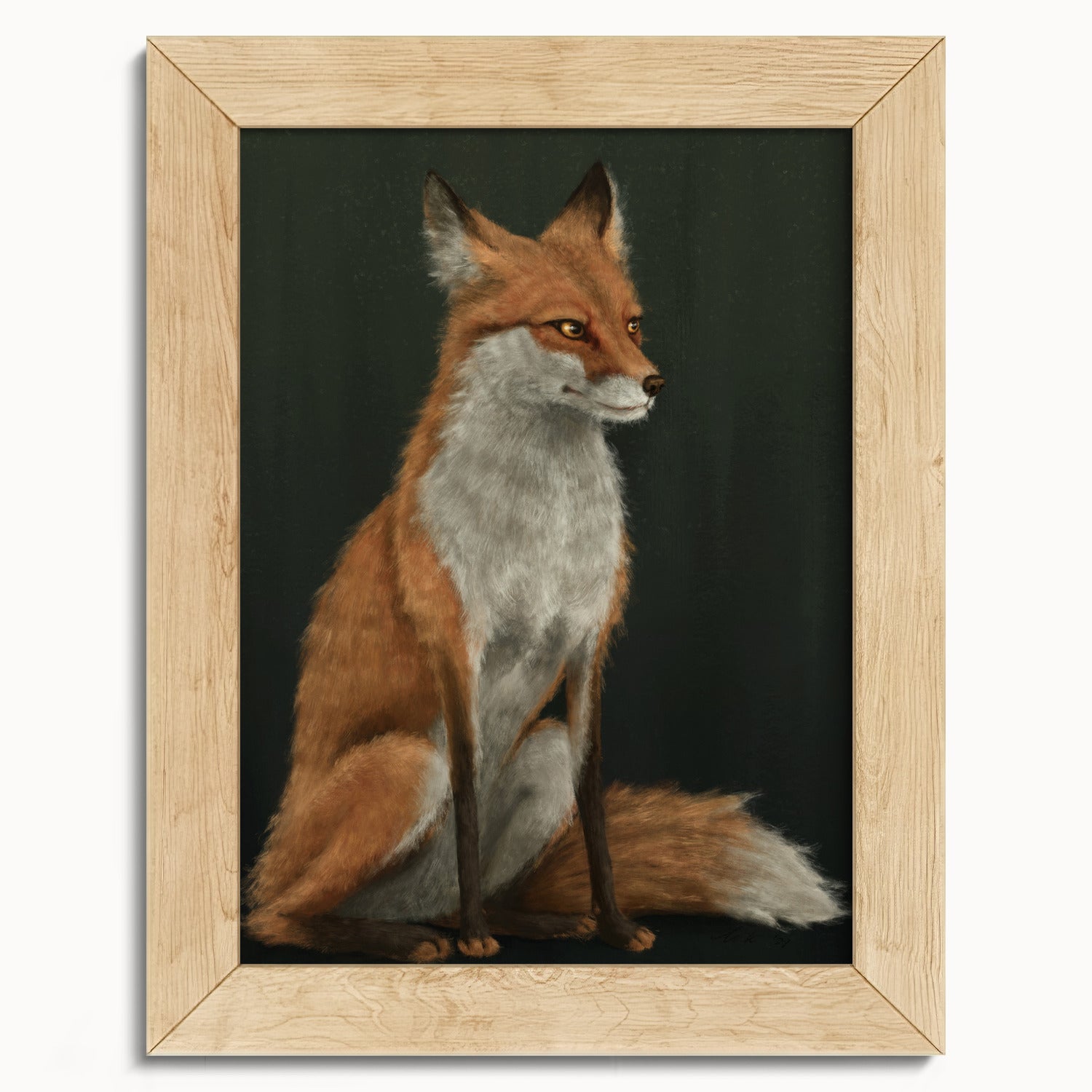 "The Woodland Fox" by Catherine Hébert - Red Fox Fine Art Print - 5"x7" size