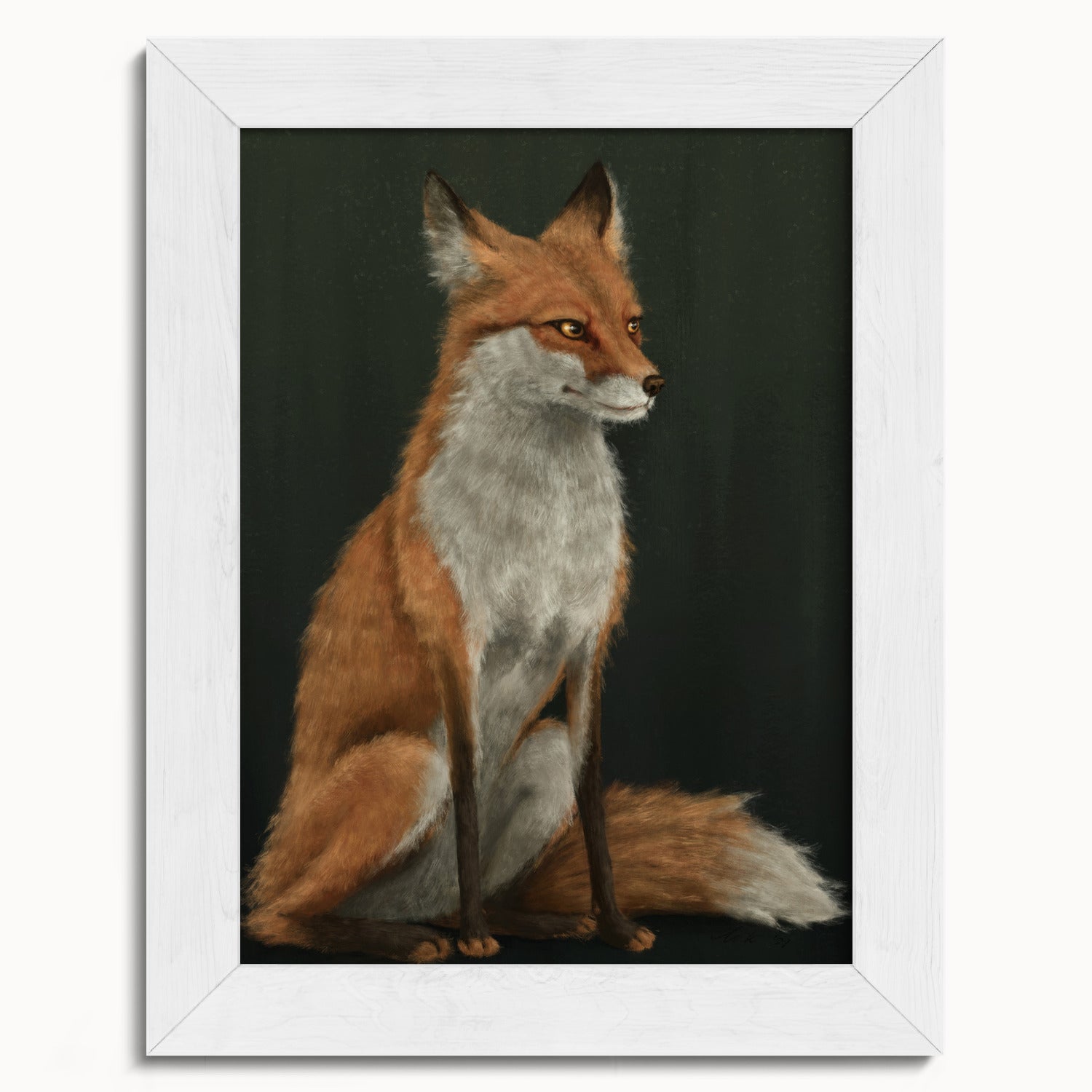 "The Woodland Fox" by Catherine Hébert - Red Fox Fine Art Print - 5"x7" size