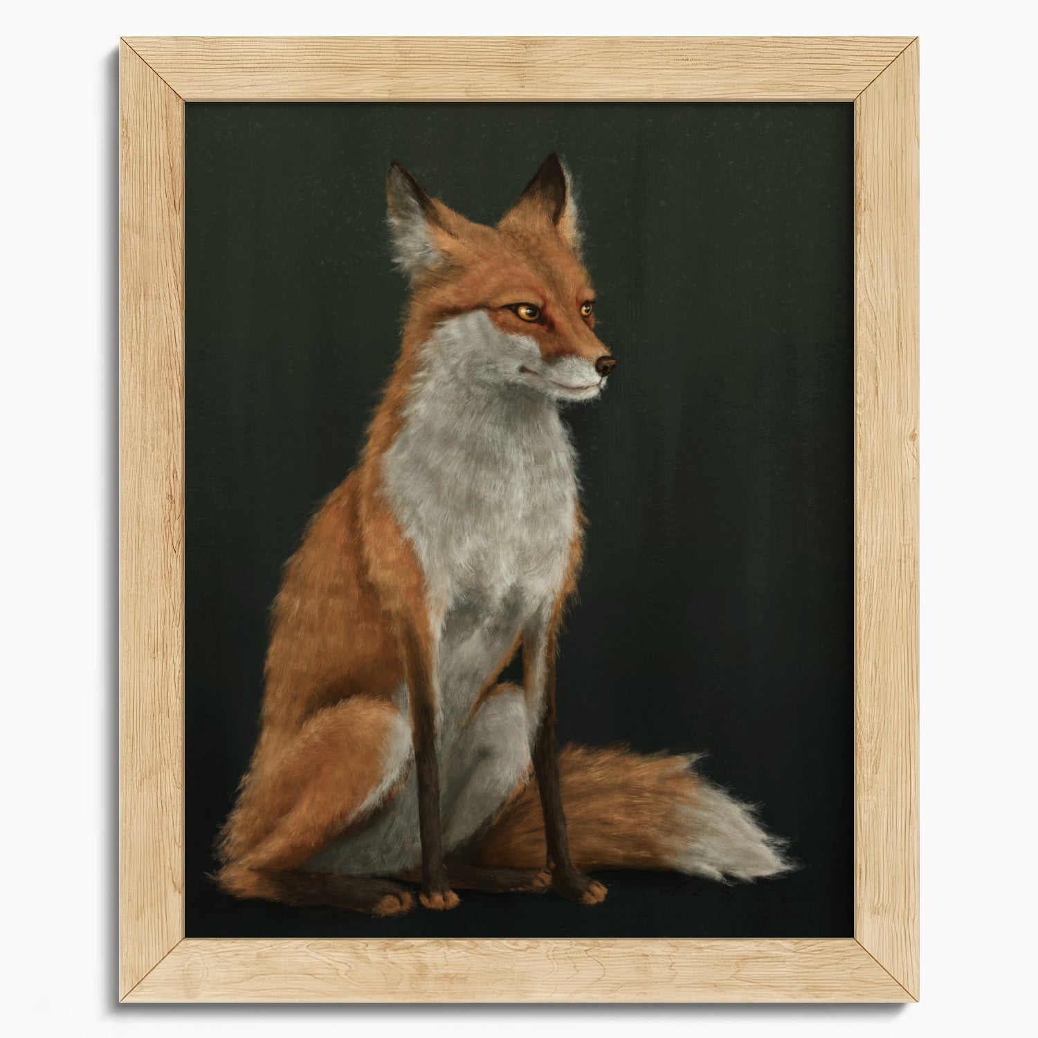 "The Woodland Fox" by Catherine Hébert - Red Fox Fine Art Print - 8"x10" size