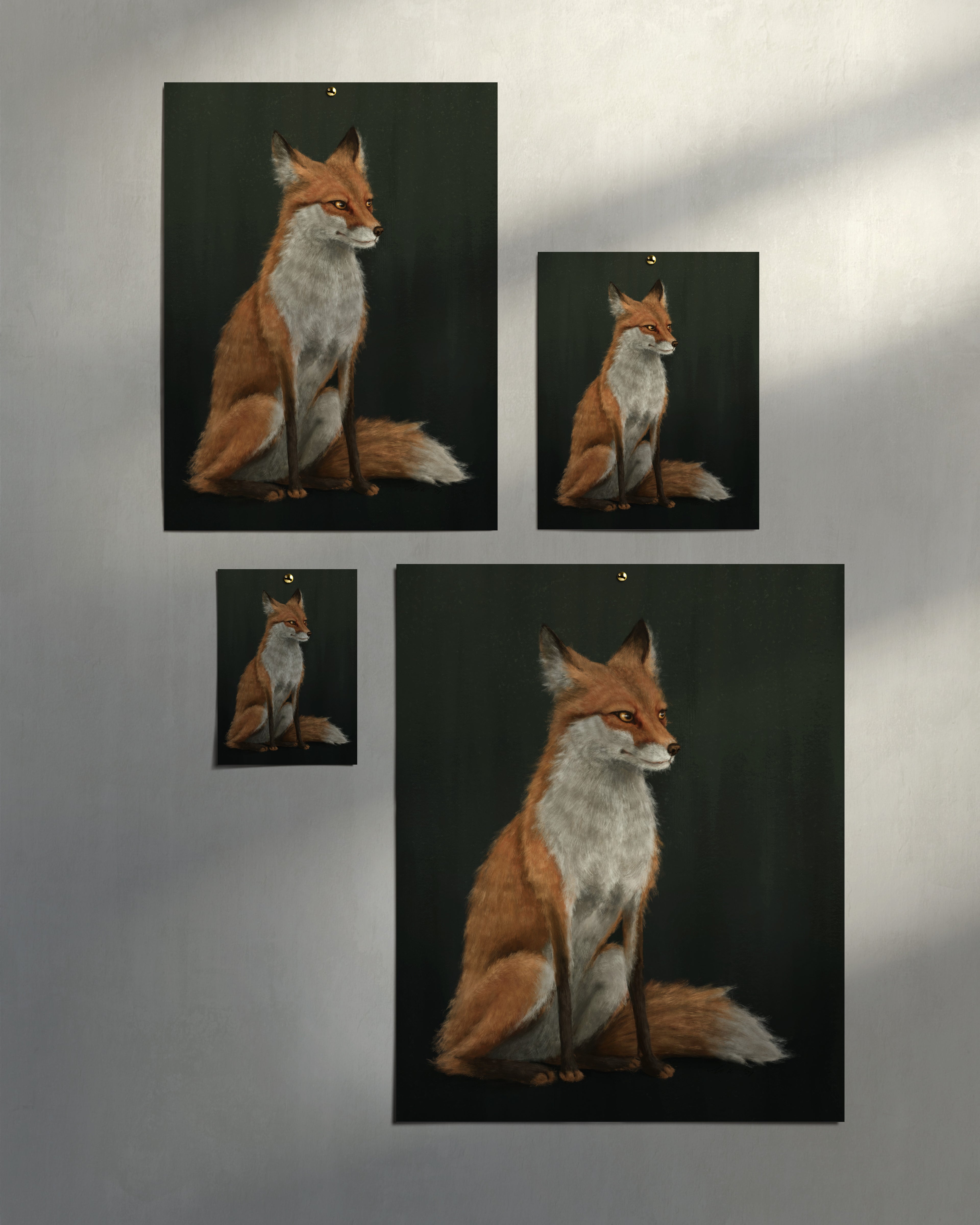 "The Woodland Fox" by Catherine Hébert - Woodland Fox Art Print
