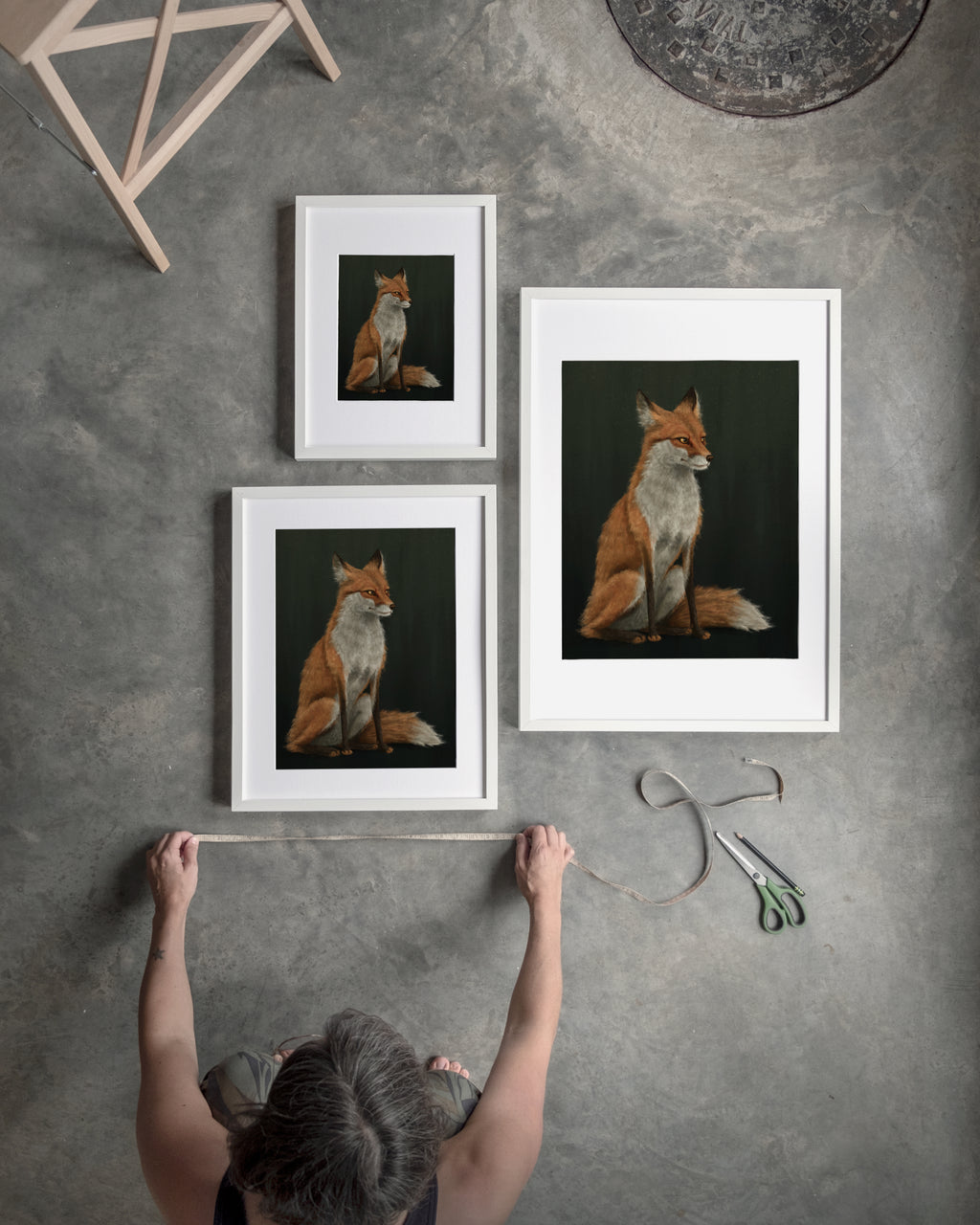 "The Woodland Fox" by Catherine Hébert - Red Fox Fine Art Print