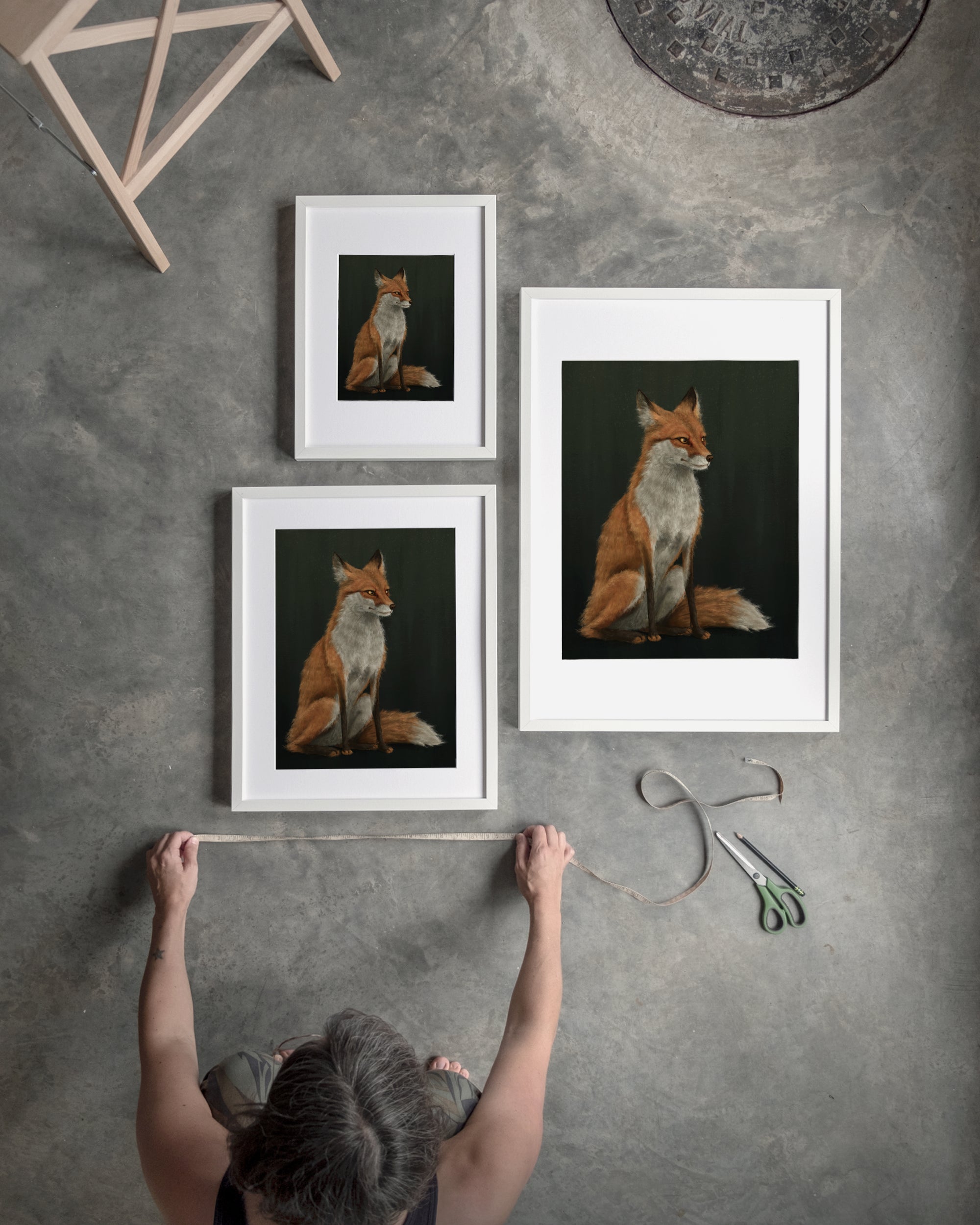 "The Woodland Fox" by Catherine Hébert - Red Fox Fine Art Print