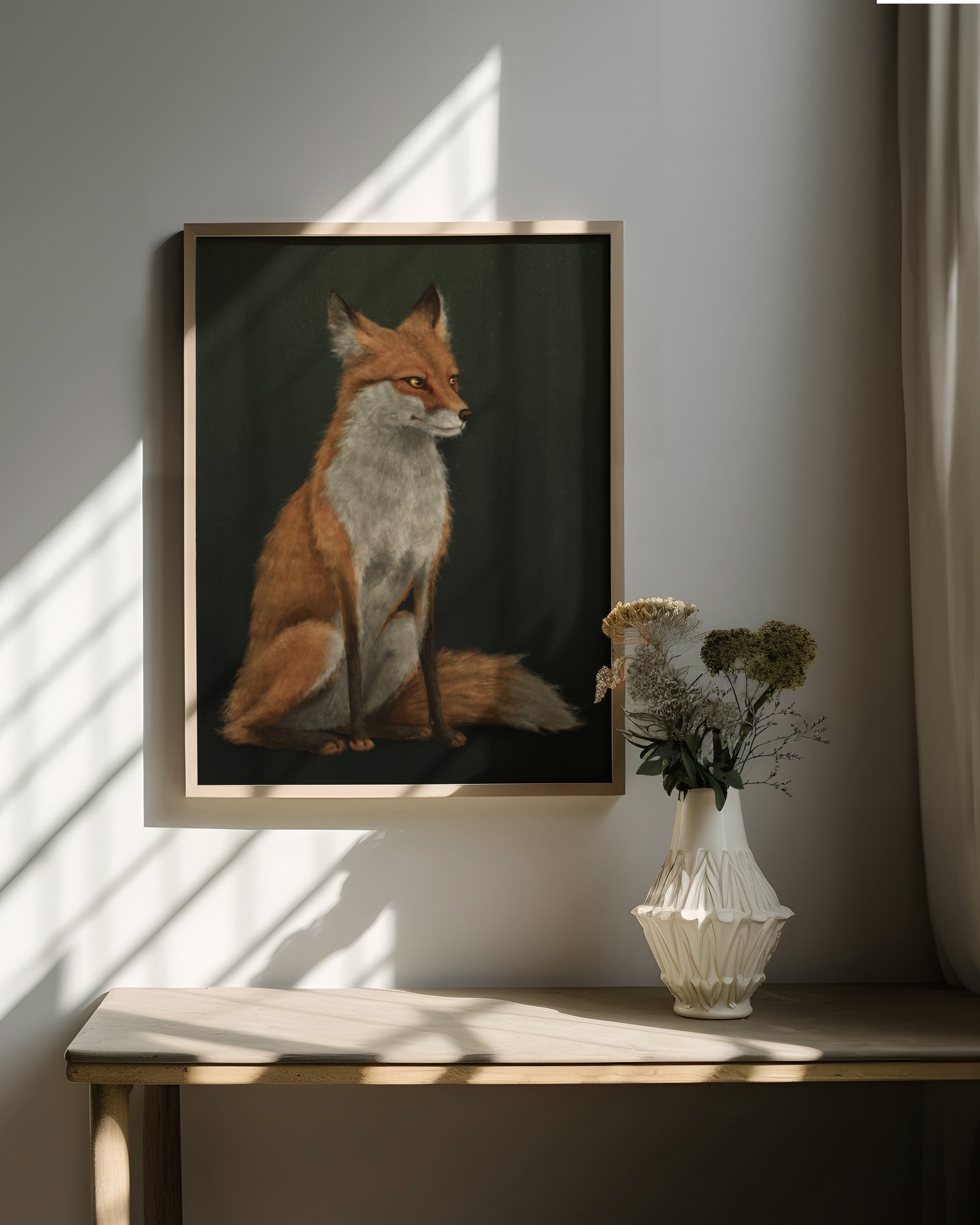 "The Woodland Fox" by Catherine Hébert - Red Fox Fine Art Print