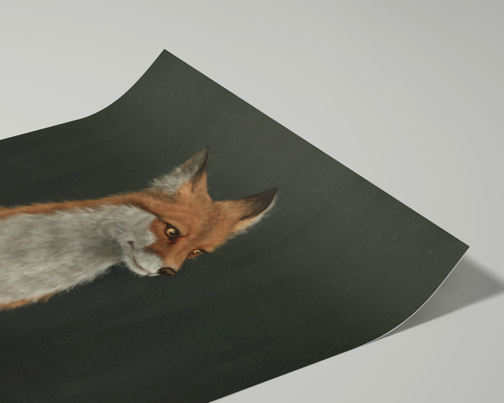 "The Woodland Fox" by Catherine Hébert - Woodland Fox Art Print