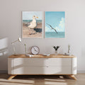 "Seagull Print Set" by Catherine Hébert - Seagull Art Print Set - Wobbly Leg & In Flight