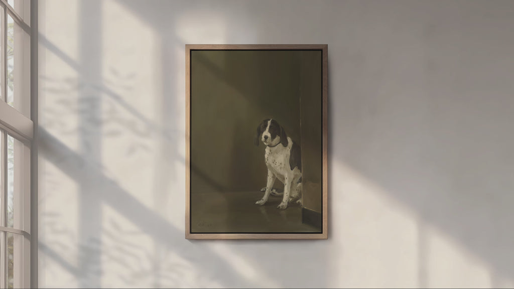 OIl Painting Dog Art Print