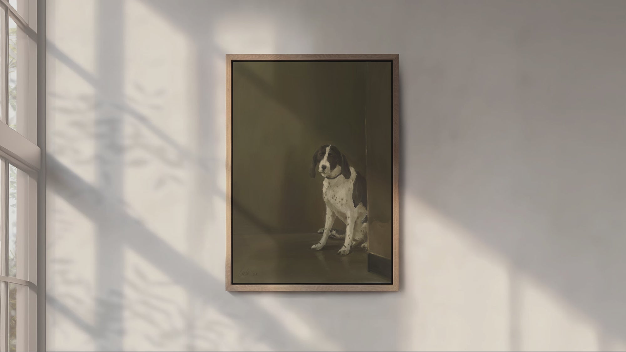 OIl Painting Dog Art Print